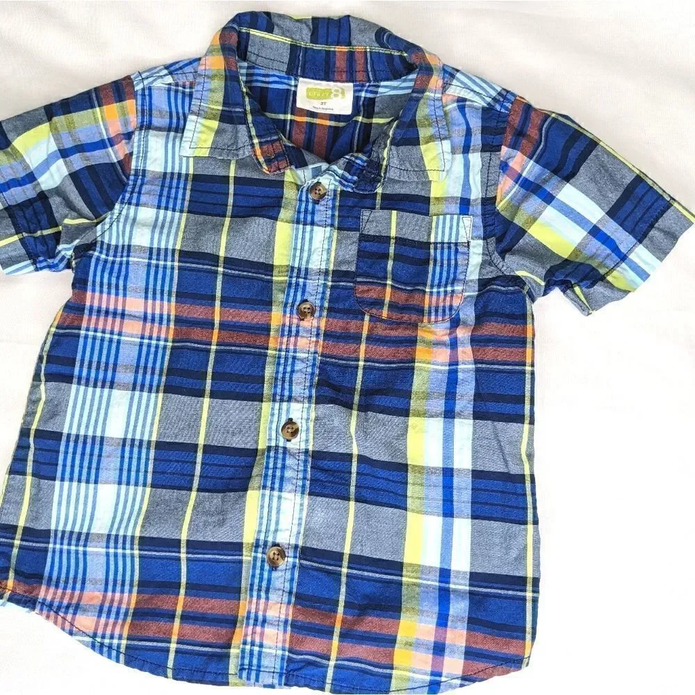 Boys 3T Button Down Shirt Crazy 8 Gymboree